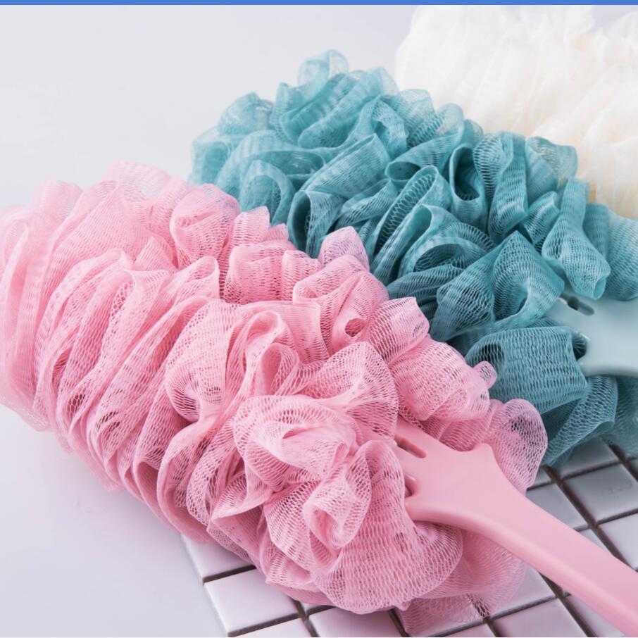 Long-Handle Mesh Shower Brush
