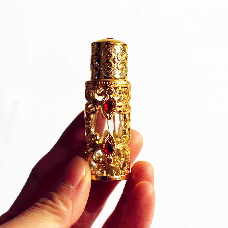 Gold-Finish Fragrance Bottle — 3 ml