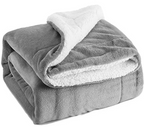 Sherpa Fleece Throw Blanket — 130 × 160 cm