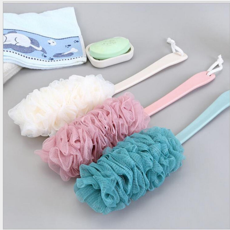 Long-Handle Mesh Shower Brush