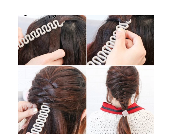 Fishbone Wave Braid Tool for French Twist Styles