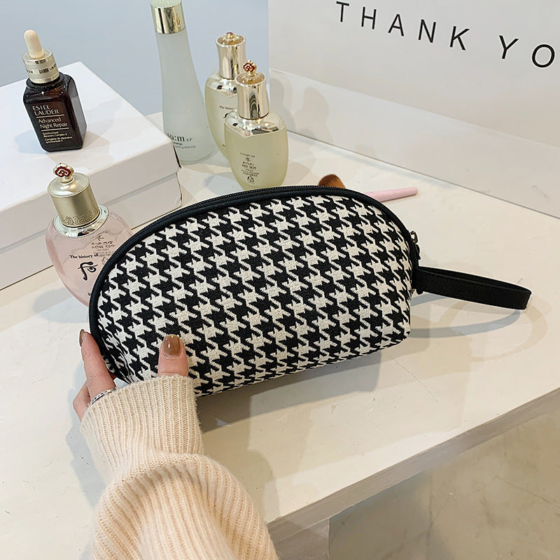 Houndstooth & Zebra Makeup Pouch