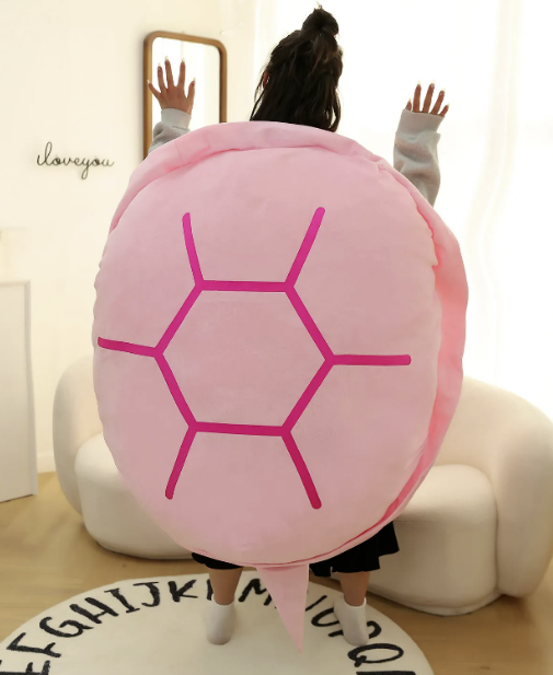 着用できるカメの甲羅枕