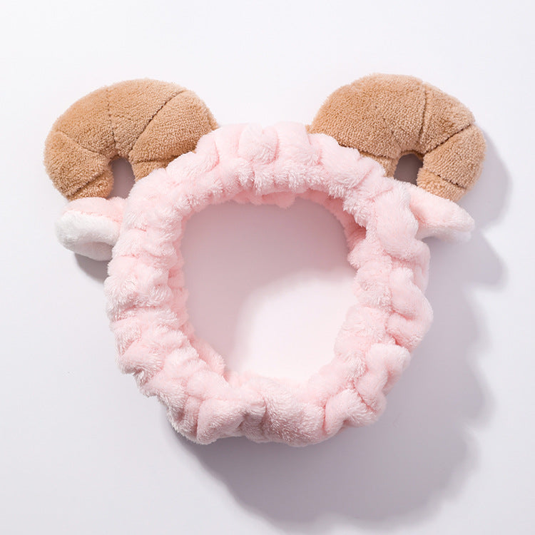 Plush Horn Skincare Headband
