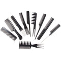 Hair Styling Comb Set — 10 Pieces