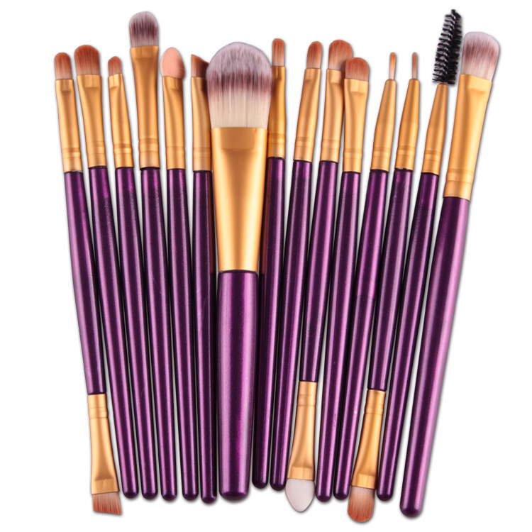 Makeup Brush Collection — 15 Pieces
