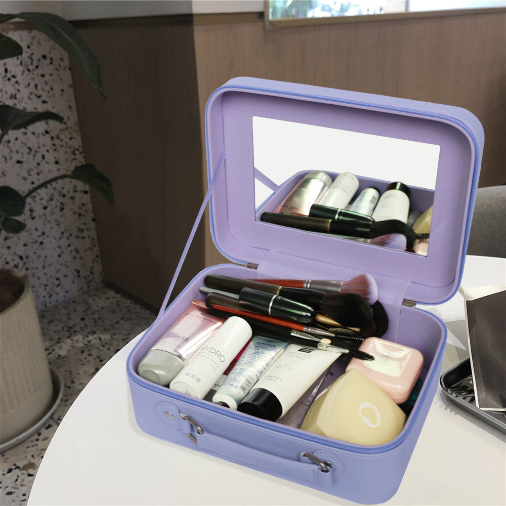 Portable Beauty Case with Mirror
