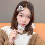 Koala Plush Hair Clip Hair Tie