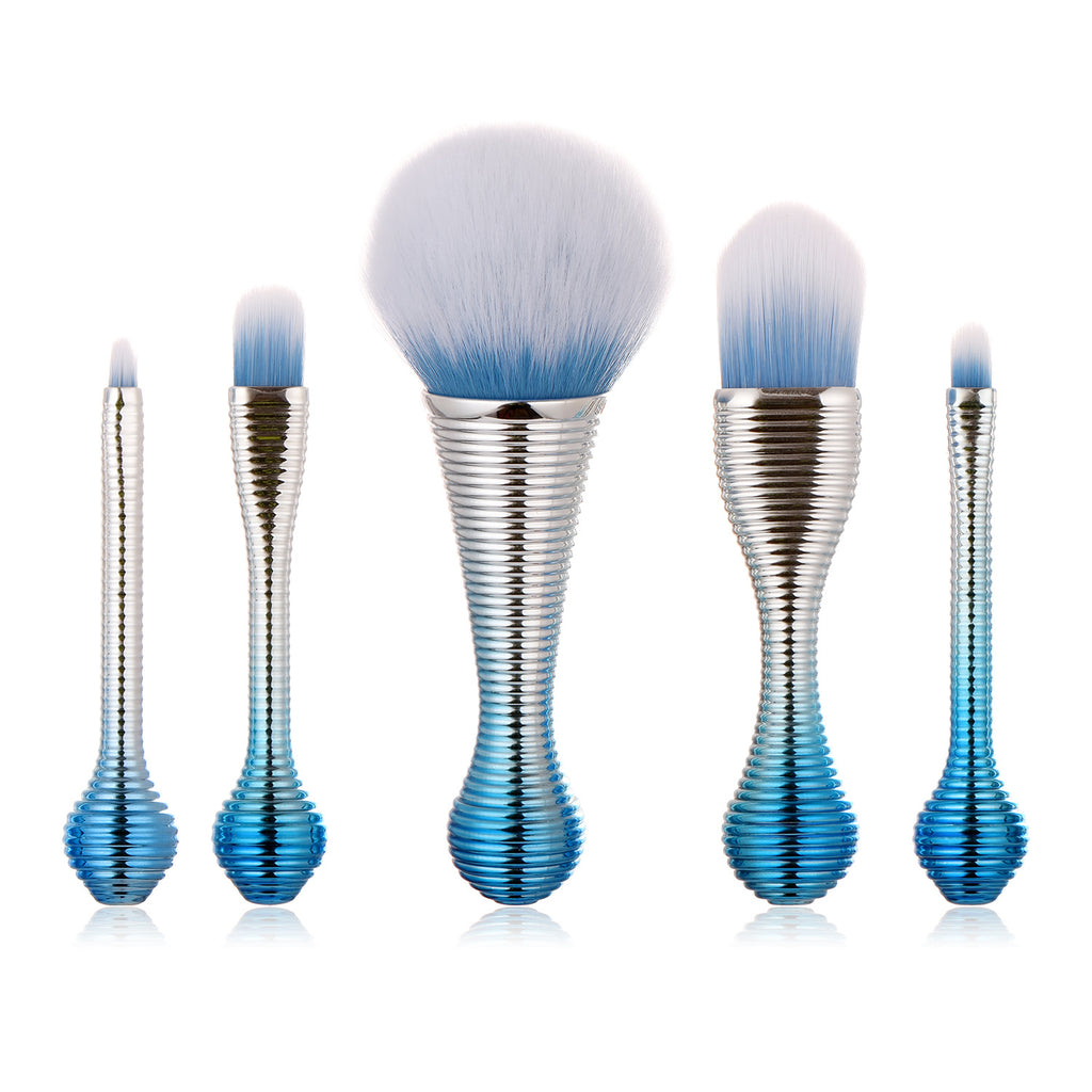 Blue Gradient Travel Brush Set — 5 Pieces