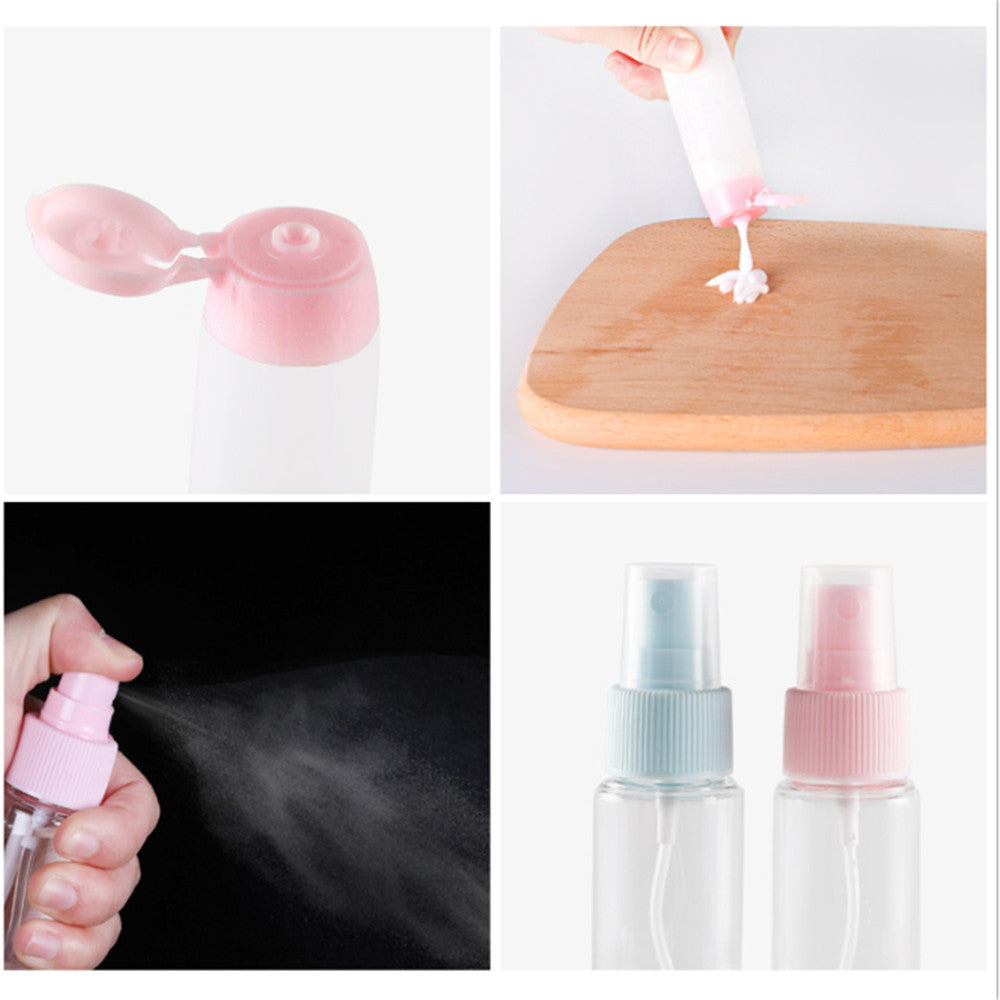 9-Piece Travel Spray Bottle Set for Cosmetics