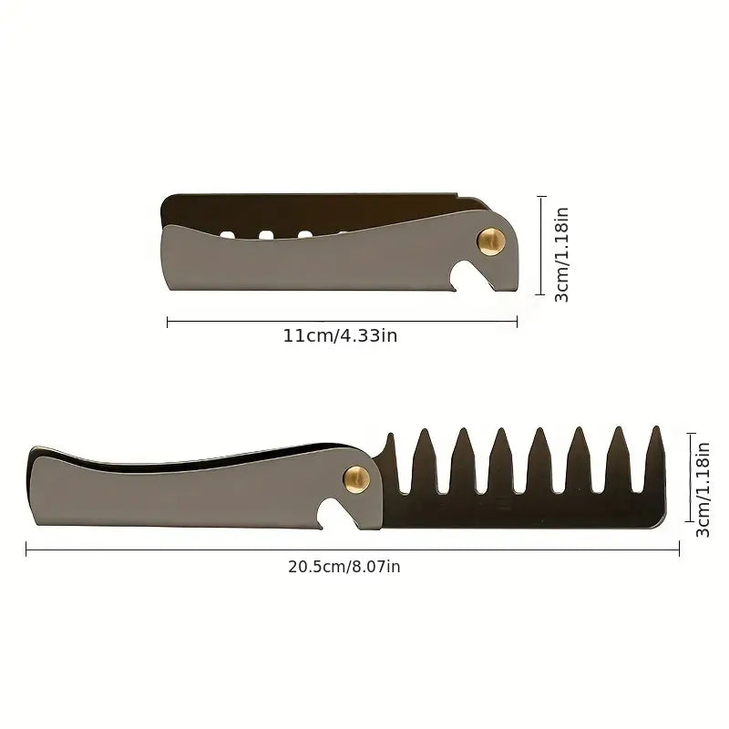 Folding Pocket Grooming Comb