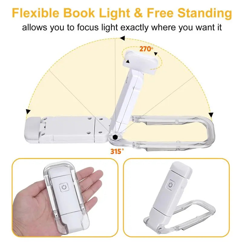 Lampe de Lecture LED USB Rechargeable Protection des Yeux