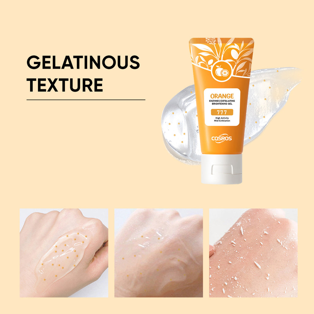 Gel exfoliant et blanchissant à l'orange pour les soins de la peau