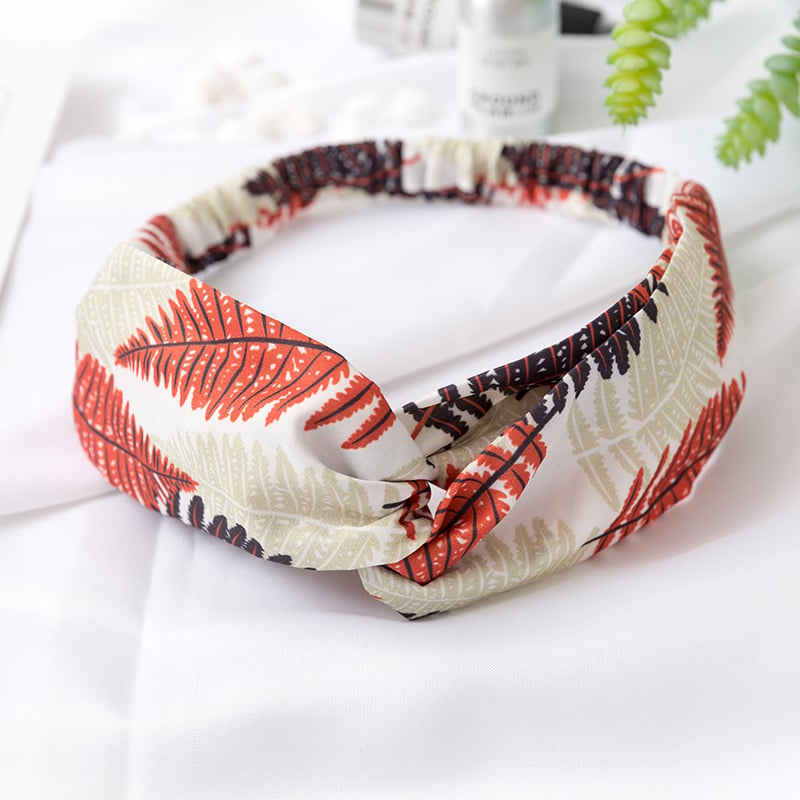Printed Cross-Front Headband