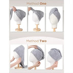 Microfiber Hair Towel Wrap for Curly Hair (1pc)
