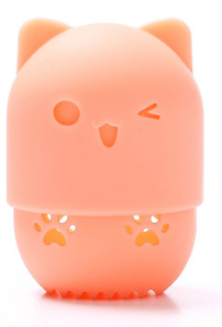 Cat-Shaped Makeup Sponge Case
