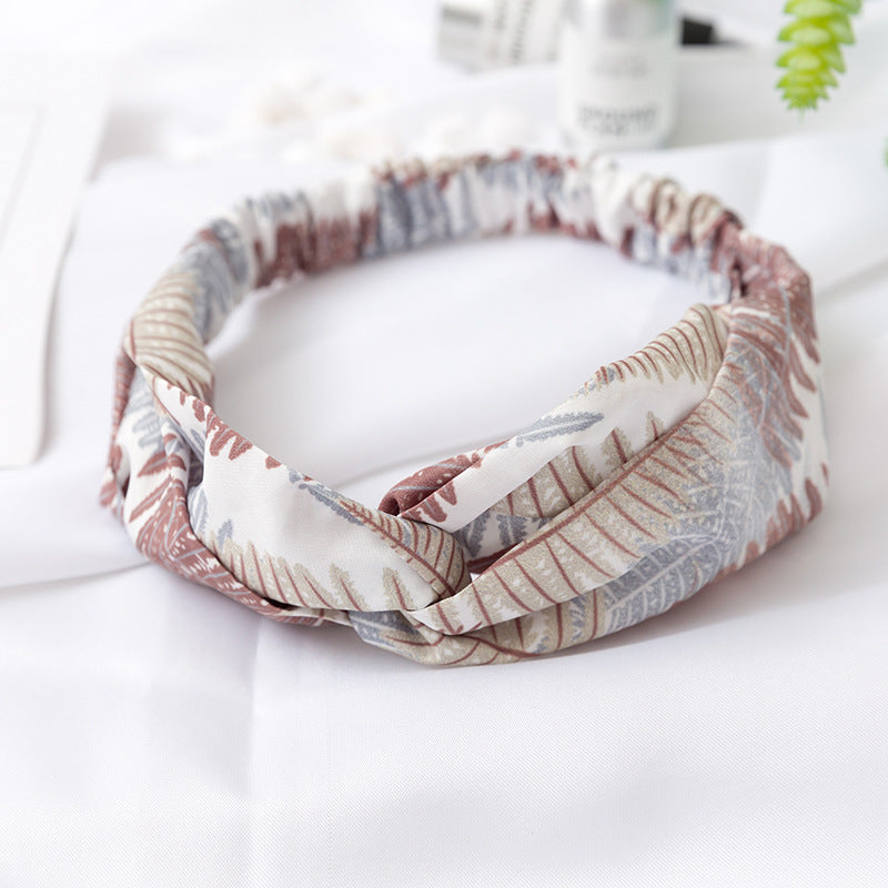 Printed Cross-Front Headband