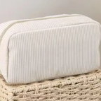 Corduroy Makeup Pouch