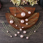 Bridal Hair Accessories, Pearl U-Shaped Hair Pins