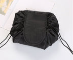 Lay-Flat Drawstring Makeup Bag