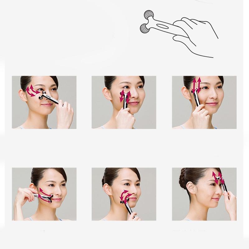 Mini Double-Roller Facial Massager