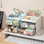 Cosmetic Storage Box with Dustproof Drawer Rack