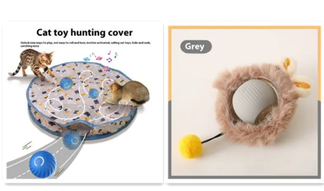 Balle Jouet pour Chat Auto-Roulante PurrPlay
