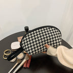 Houndstooth & Zebra Makeup Pouch