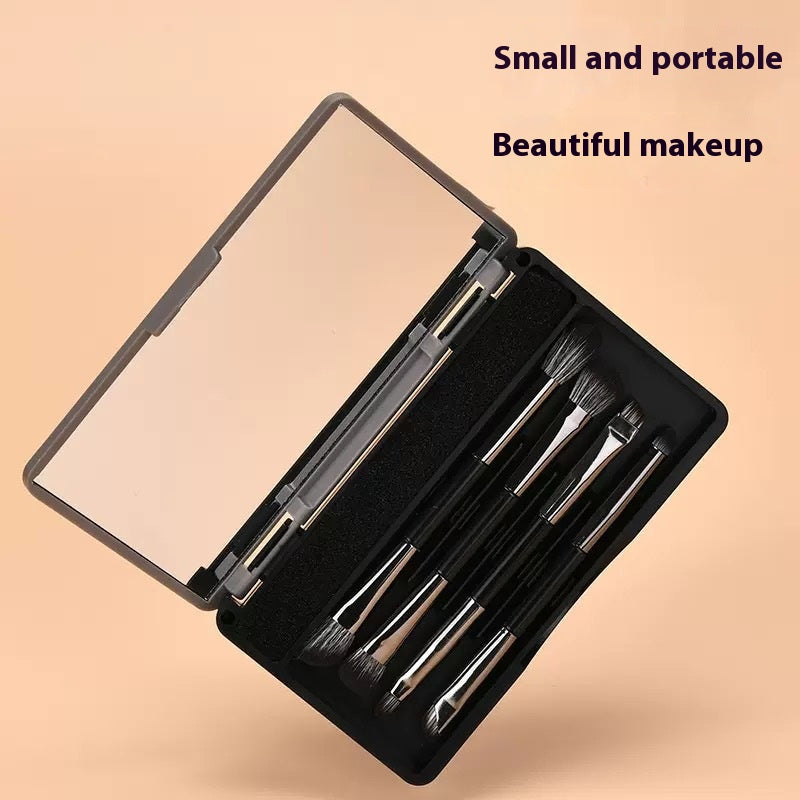 Pocket Makeup Brush & Mirror Set