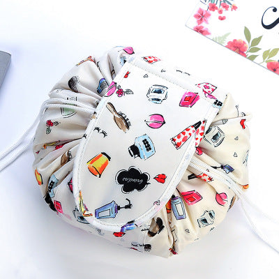 Lay-Flat Drawstring Makeup Bag