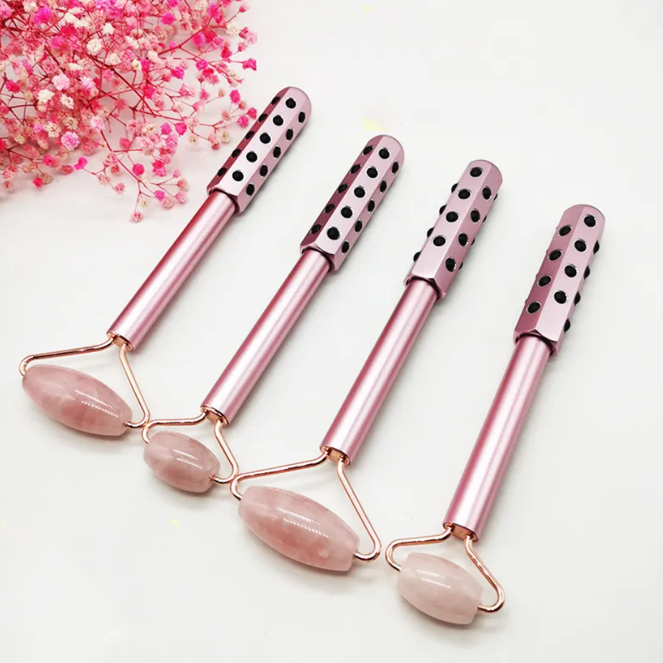 Rose Quartz Facial Massage Tools