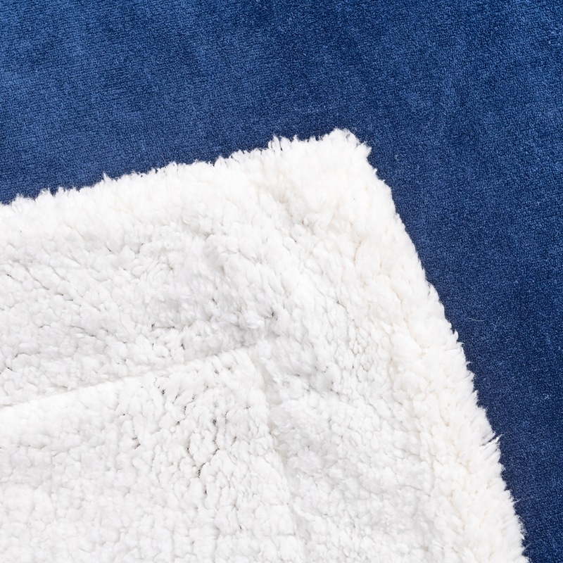 Sherpa Fleece Throw Blanket — 130 × 160 cm