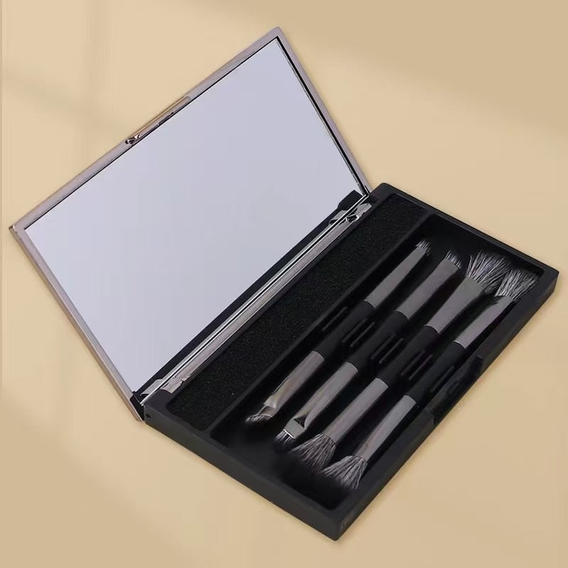 Pocket Makeup Brush & Mirror Set