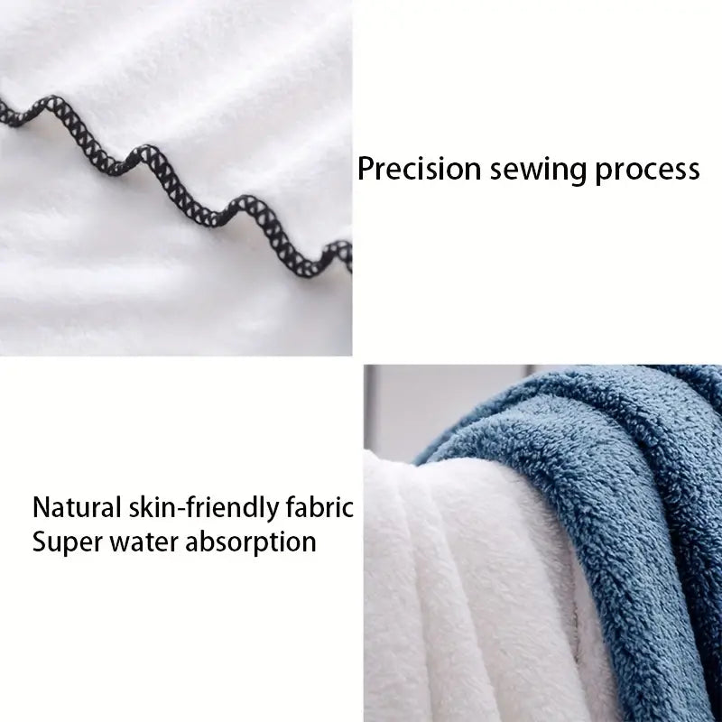 Cotton Quick Drying Hair Towel Wrap - 1 Piece