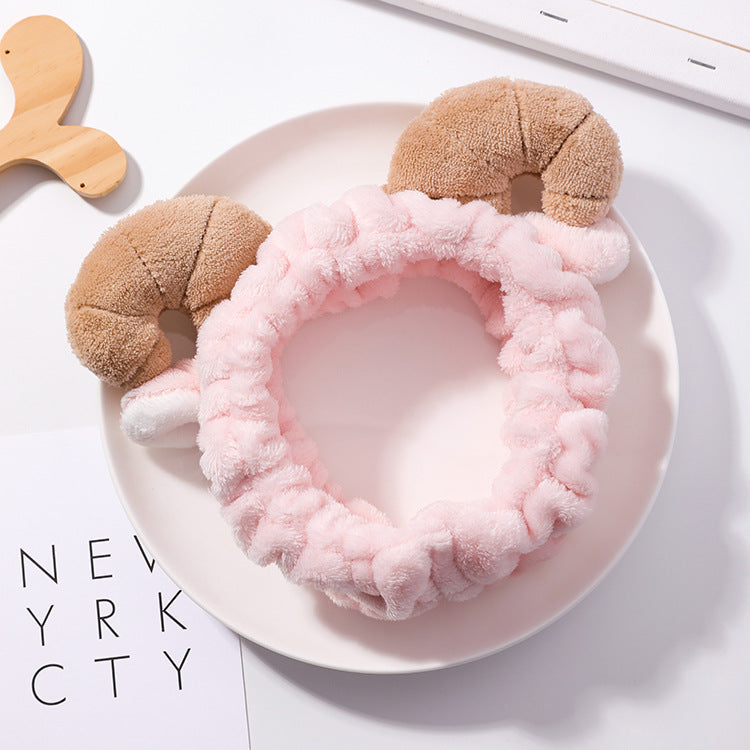 Plush Horn Skincare Headband