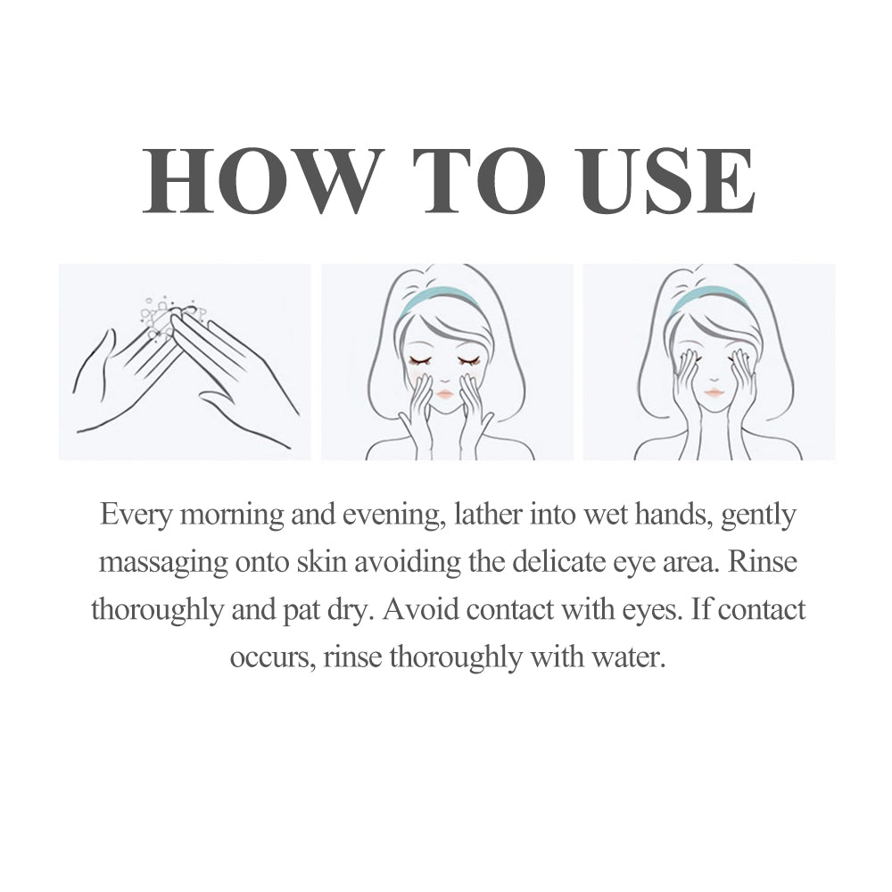 Grape Seed VC Hyaluronic Cleanser for Brightening