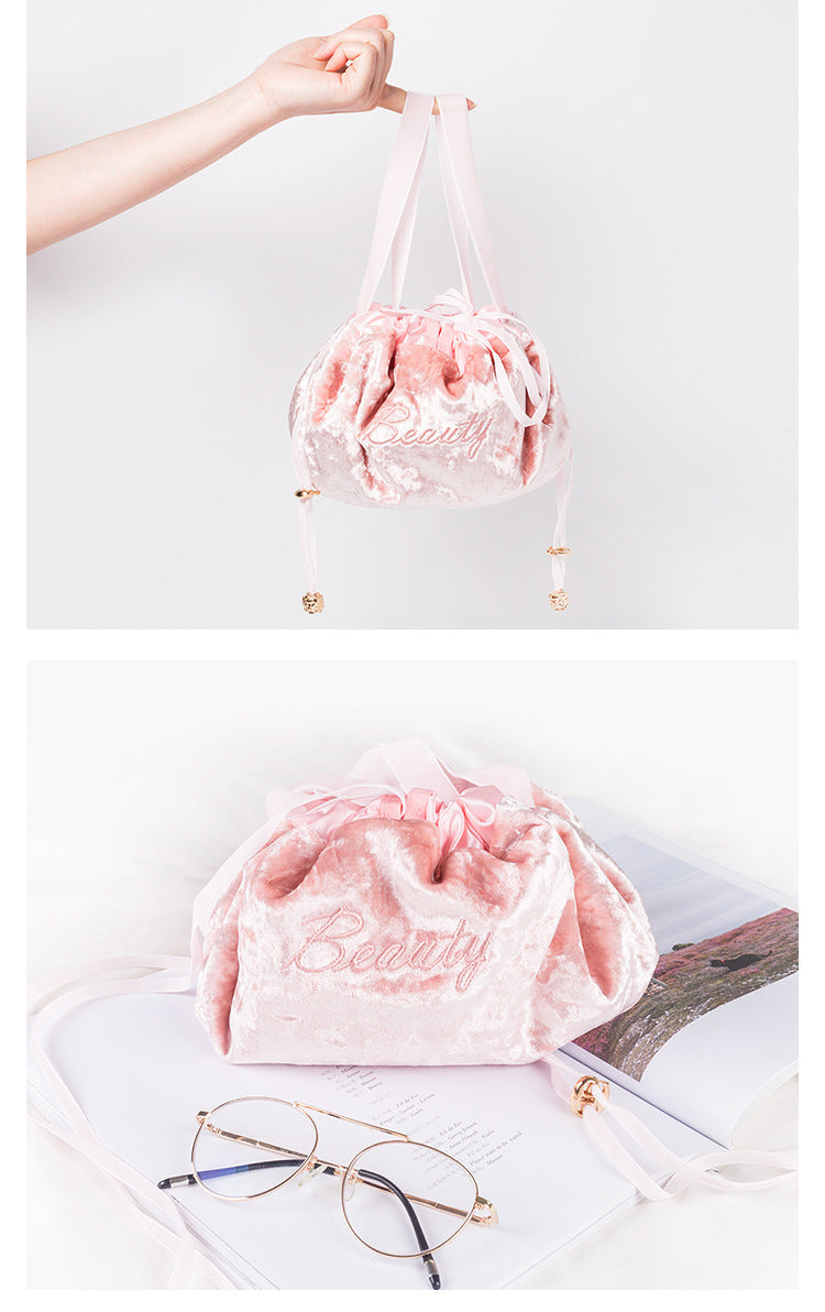 Velvet Drawstring Beauty Bag
