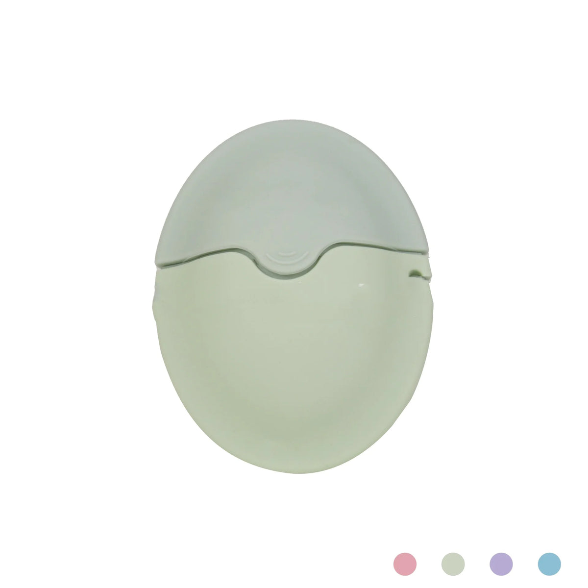 Green lotion applicator with protective lid