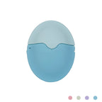 Blue lotion applicator with protective lid
