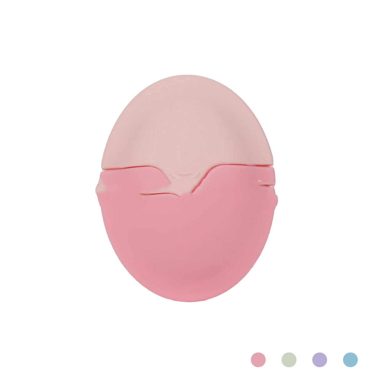 Pink lotion applicator with protective lid